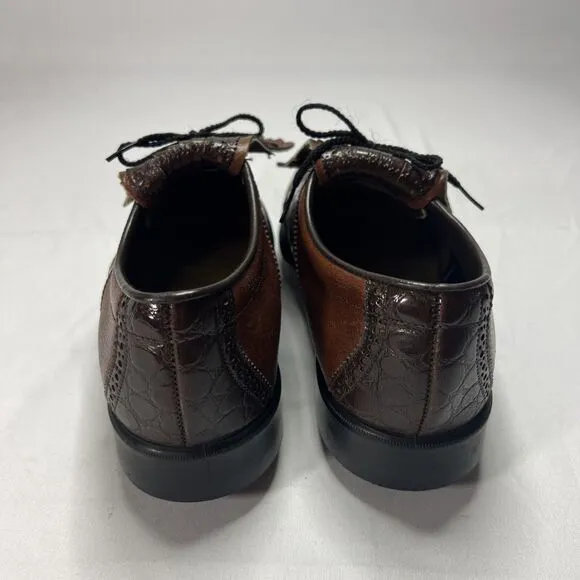 EUC Vintage Jack Nicklaus Leather Golf Shoes Metal Cleats 12 B