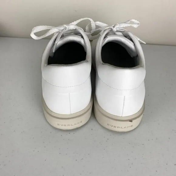 Everlane Releather Tennis Shoes Sneakers White Womens 12.5 Mens 10.5