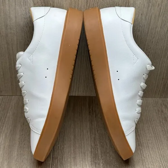 Everlane Shoes Womens 10 Lace Up Releather Low Top Tennis Sneakers Classic White