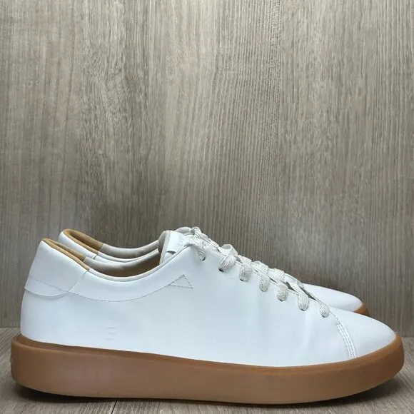 Everlane Shoes Womens 10 Lace Up Releather Low Top Tennis Sneakers Classic White