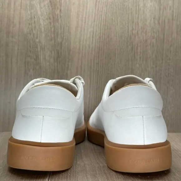 Everlane Shoes Womens 10 Lace Up Releather Low Top Tennis Sneakers Classic White