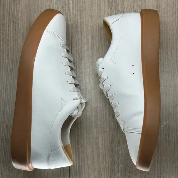Everlane Shoes Womens 10 Lace Up Releather Low Top Tennis Sneakers Classic White
