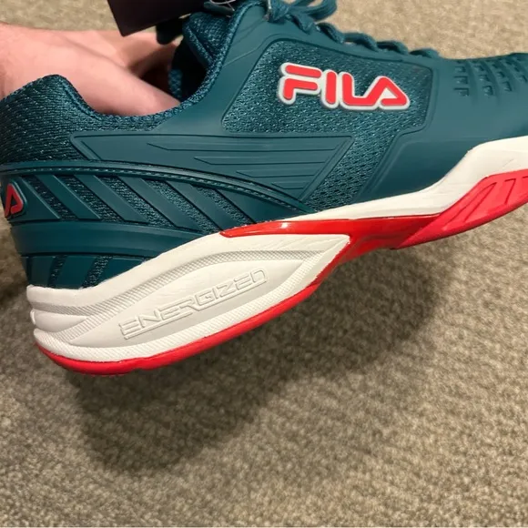Fila Axilus Energized 2 Tennis Shoes Color Turquoise Men's Size 10.5