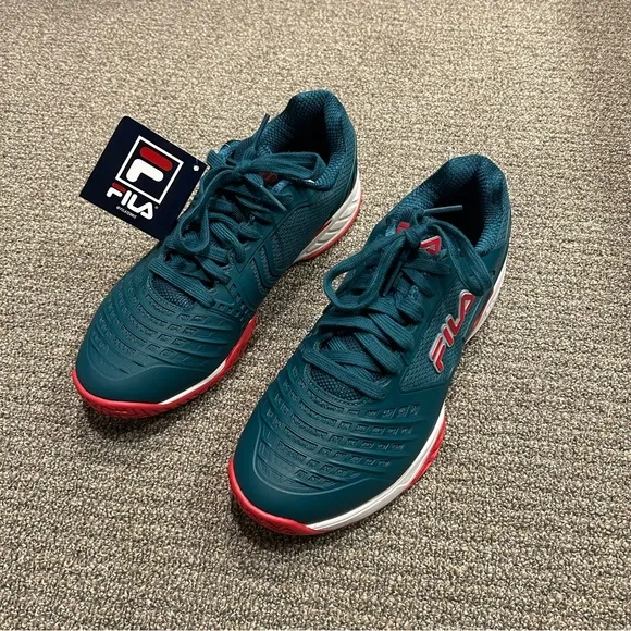 Fila Axilus Energized 2 Tennis Shoes Color Turquoise Men's Size 10.5
