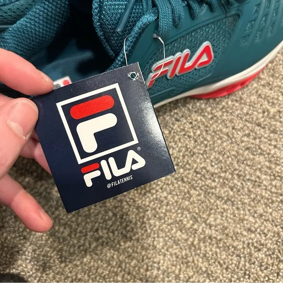 Fila Axilus Energized 2 Tennis Shoes Color Turquoise Men's Size 10.5