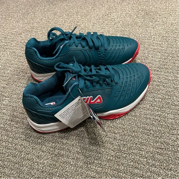 Fila Axilus Energized 2 Tennis Shoes Color Turquoise Men's Size 10.5