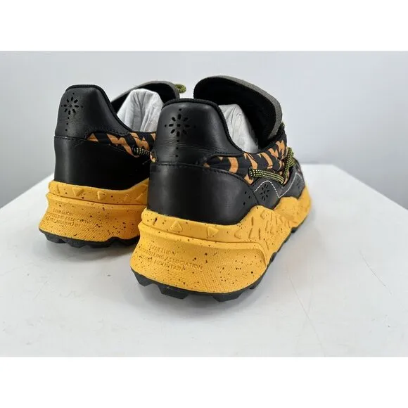 Flower Mountain FM65007 Dandelion Sneakers In Black And Orange Size 45