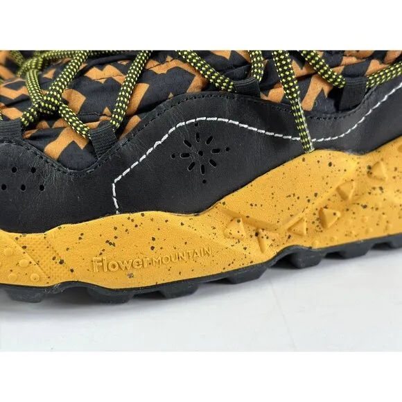 Flower Mountain FM65007 Dandelion Sneakers In Black And Orange Size 45