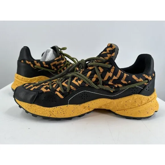Flower Mountain FM65007 Dandelion Sneakers In Black And Orange Size 45