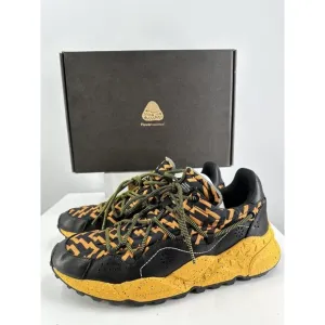 Flower Mountain FM65007 Dandelion Sneakers In Black And Orange Size 45