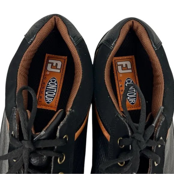 Footjoy FJ Contour Casual Spikeless Golf Shoes Black 54284 Men Size 13 M Outdoor