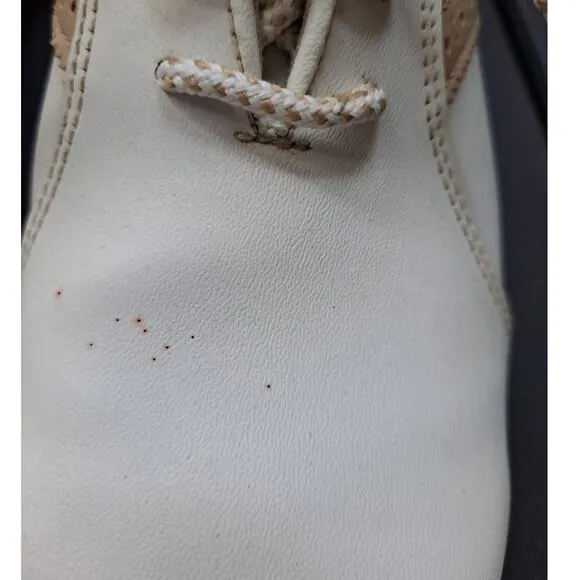 FootJoy FJ White and Tan Saddle‎ Shoe Cleats Size 7