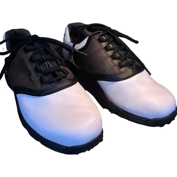 Footjoy Greenjoys Mens Size- 11m Brown/White Soft Cleats Golf Shoes 45516