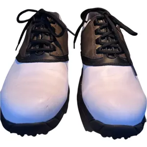 Footjoy Greenjoys Mens Size- 11m Brown/White Soft Cleats Golf Shoes 45516