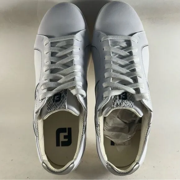 Footjoy Links Women’s Spikeless Golf Shoes Cleats White Size 9.5 M 98185