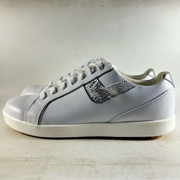 Footjoy Links Women’s Spikeless Golf Shoes Cleats White Size 9.5 M 98185
