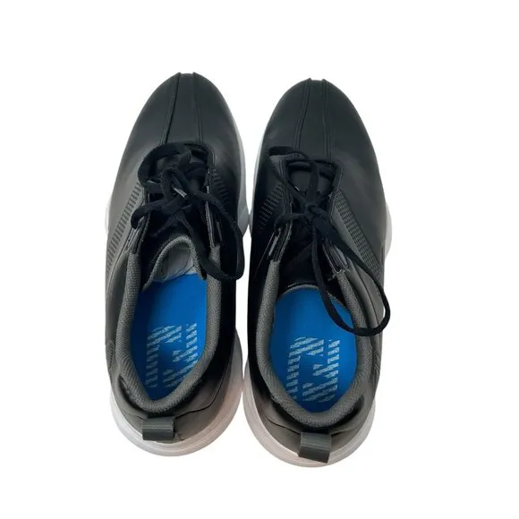 FootJoy Men's 10 eComfort Waterproof Black Golf Shoes Spikes 57700 NWOB FJ 2022