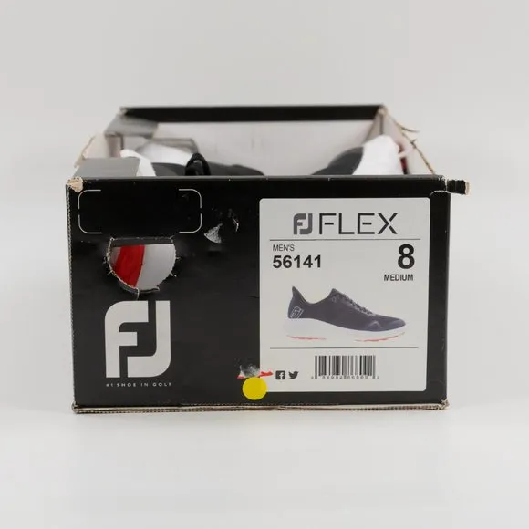FootJoy Men's FJ Flex 'Black/White/Red' Spikeless Golf Cleats 56141 size 8 - 12
