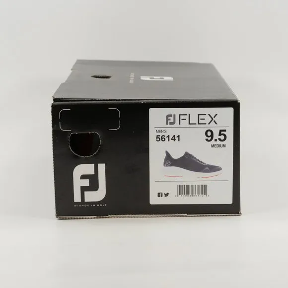 FootJoy Men's FJ Flex 'Black/White/Red' Spikeless Golf Cleats 56141 size 8 - 12