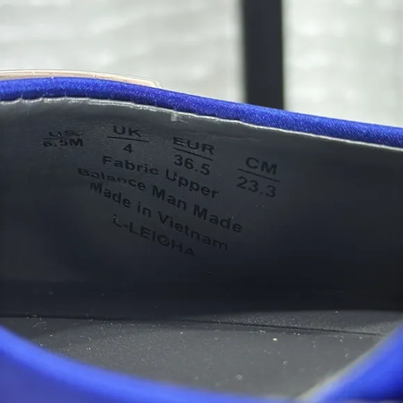 Franco Sarto Women's Blue Slingback Heels,Size 6.5 M