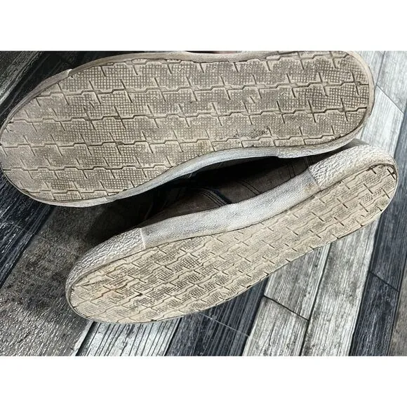 Frye  Tall Lace Sneakers Shoes Brown 7200063  Leather High Top Zip Sz: 11‎