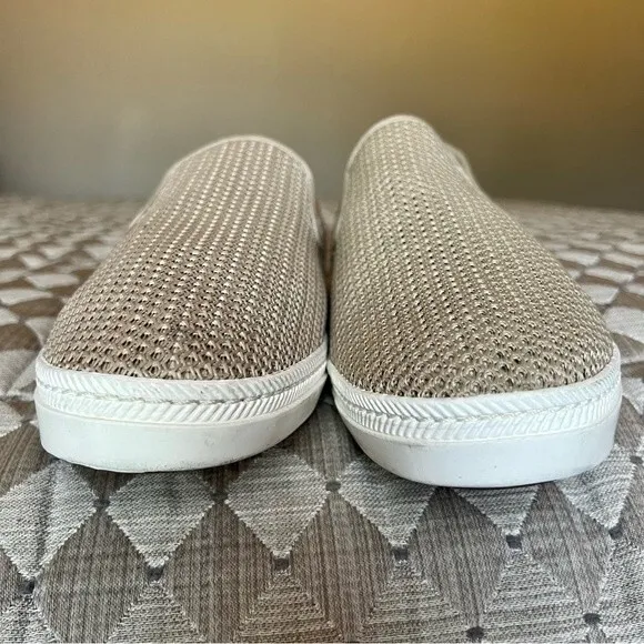 Gant Frank Tan Knit Weave Slip On Comfort Shoes White Soles Men’s EU 45 US 11.5