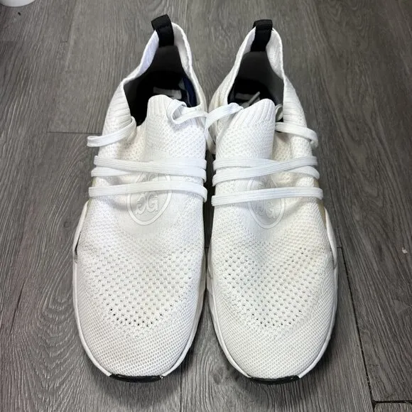 G/FORE MG4.1 Knit Spikeless Mens Golf Training Shoes Size 12.5 White Fore Play