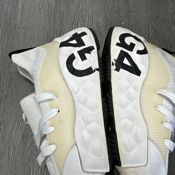 G/FORE MG4.1 Knit Spikeless Mens Golf Training Shoes Size 12.5 White Fore Play