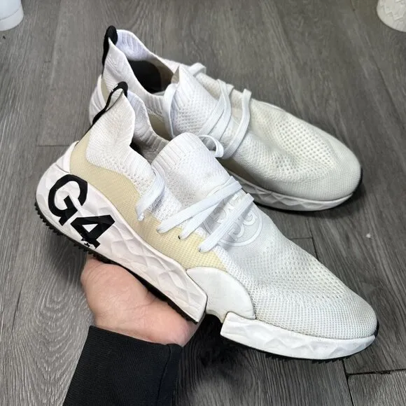 G/FORE MG4.1 Knit Spikeless Mens Golf Training Shoes Size 12.5 White Fore Play