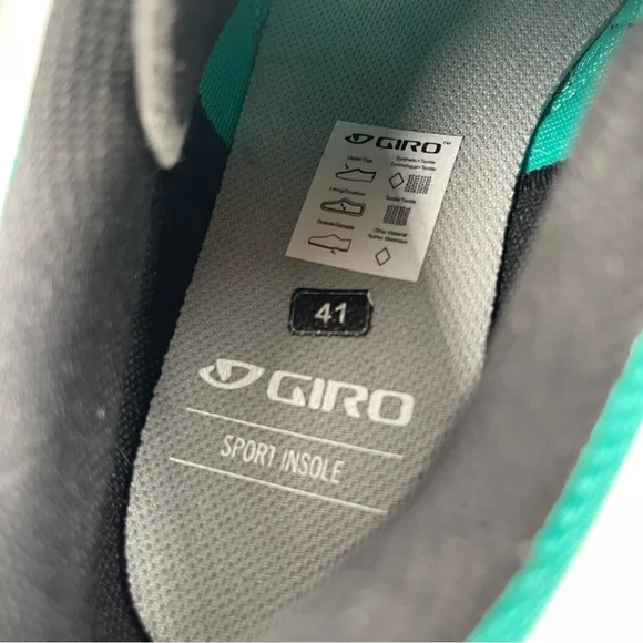 Giro Womens Sage Boa-SZ 9-Green Black Mountain Biking Spin Cycle Shoes