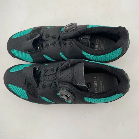 Giro Womens Sage Boa-SZ 9-Green Black Mountain Biking Spin Cycle Shoes