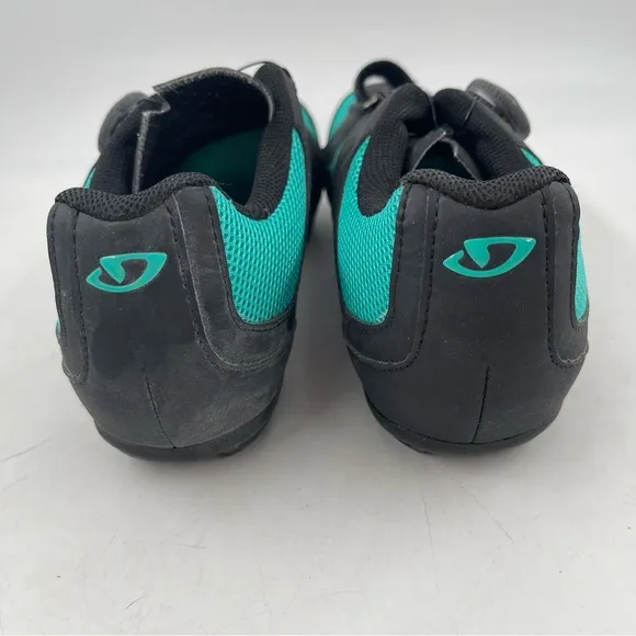 Giro Womens Sage Boa-SZ 9-Green Black Mountain Biking Spin Cycle Shoes