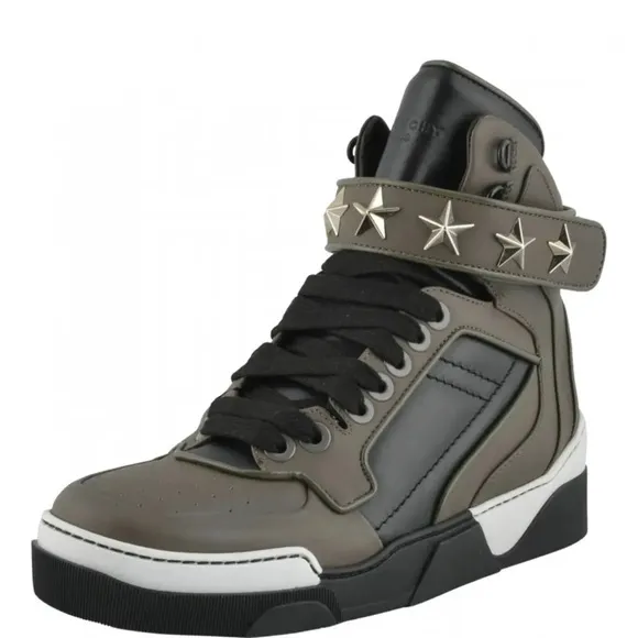 Givenchy Men's Tyson High-Top Sneakers - Black and Grey