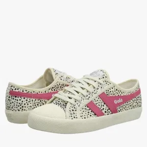 Gola Coaster Cheetah Sneakers Shoes Pink Kids Child size 2 lace up tennis shoes