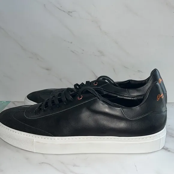Good man brand legend court black low top shoes men’s sz 12.  (04)