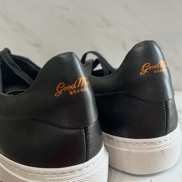 Good man brand legend court black low top shoes men’s sz 12.  (04)