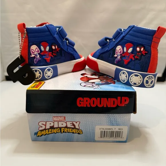 Ground Up Spidey Amazing Friends High Top (7C)