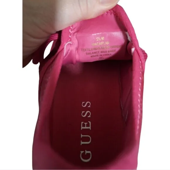 Guess Barbie Pink Tennis Shoes Size 5-1/2 NWOT