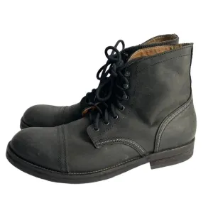 Hawkins Combat Boots Black Leather Lace Up Shoes Outdoor Military Mens 41 US 8