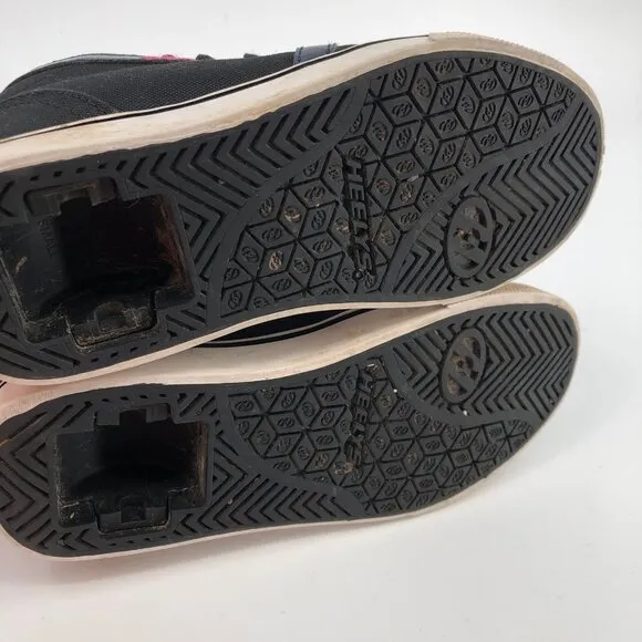 Heelys Black &amp; Pink Sneakers with Attachable Wheels | Perfect for Any Season