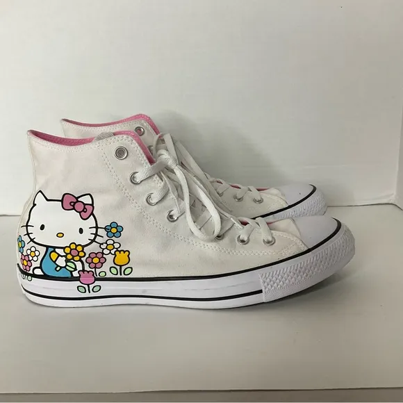 Hello Kitty x Converse All Star High Top Shoes Size 15