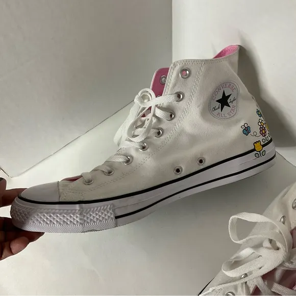 Hello Kitty x Converse All Star High Top Shoes Size 15