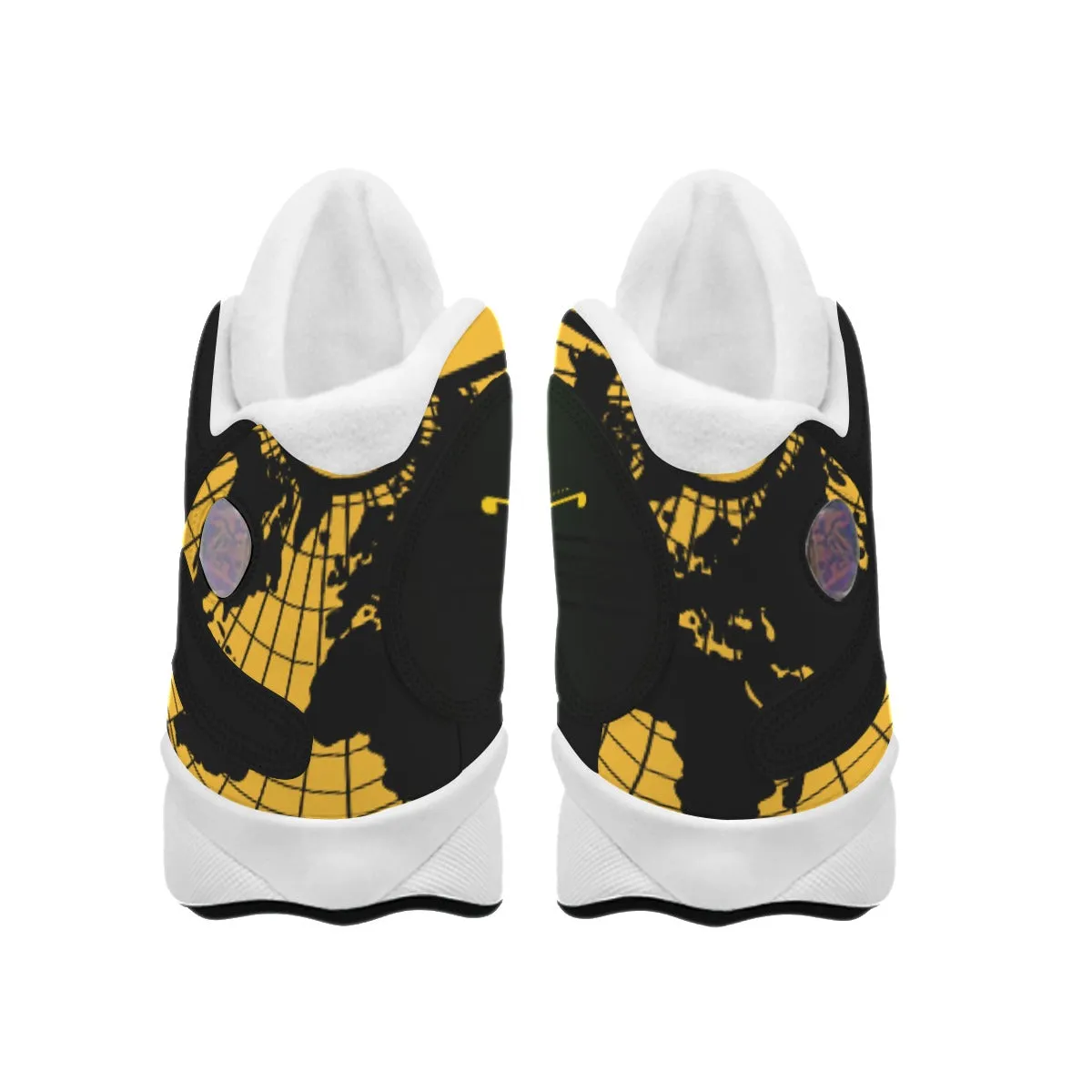 Herbal Anthropology Men's Curved Basketball Shoes With Thick Soles