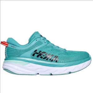 Hoka Bondi 7 Teal Road Running Shoes Eggshell Blue Women's 6.5