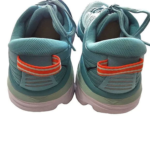 Hoka Bondi 7 Teal Road Running Shoes Eggshell Blue Women's 6.5