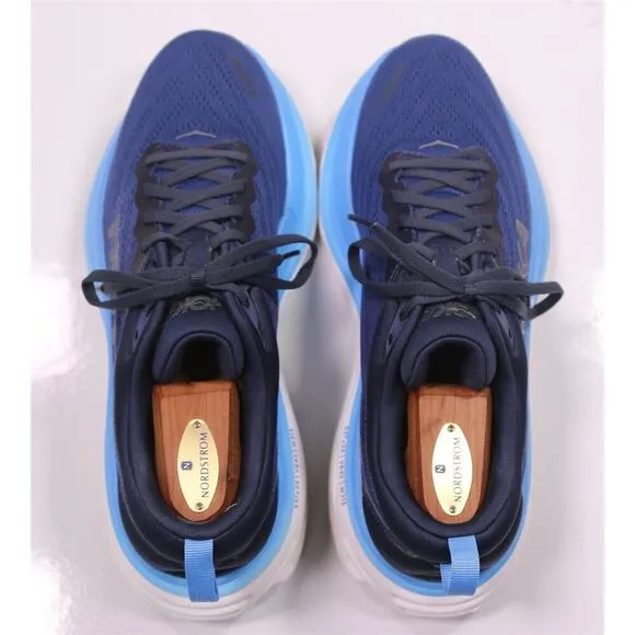 HOKA Bondi 8 Blue Max Cushioned Road Running Shoes Men's 10
