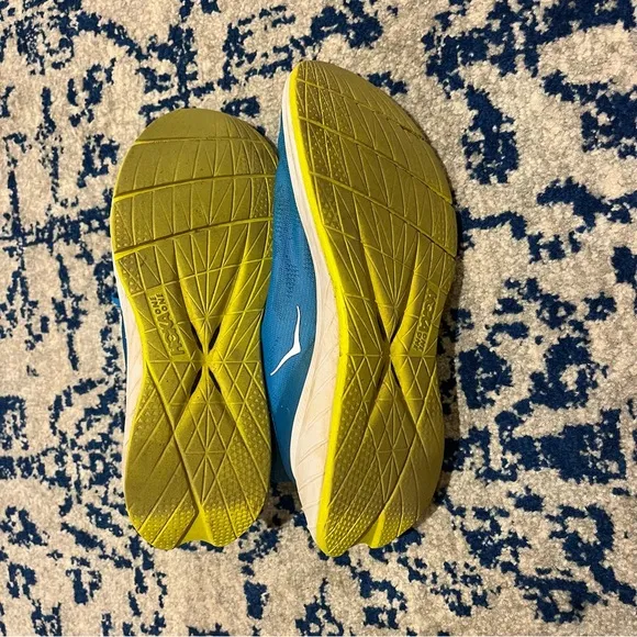 Hoka Carbon X 2 Road Running Shoes Diva Blue/Citrus Women Sneakers