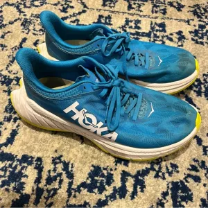 Hoka Carbon X 2 Road Running Shoes Diva Blue/Citrus Women Sneakers