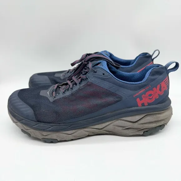HOKA Challenger ATR 5 Running Athletic Sneaker Shoes Blue/Red Size 10.5EE