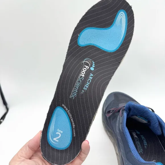 HOKA Challenger ATR 5 Running Athletic Sneaker Shoes Blue/Red Size 10.5EE